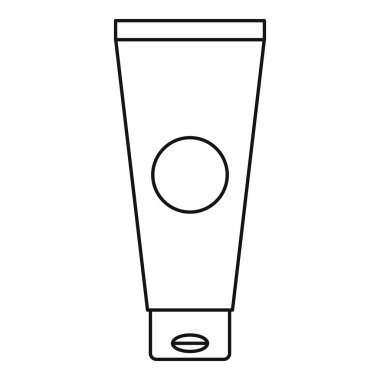 Krem tüp simgesi, özet biçimi