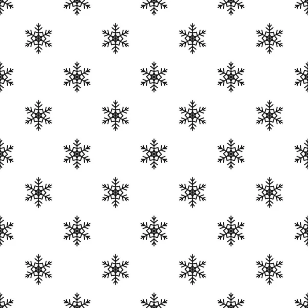 Modèle de flocon de neige, style simple — Image vectorielle