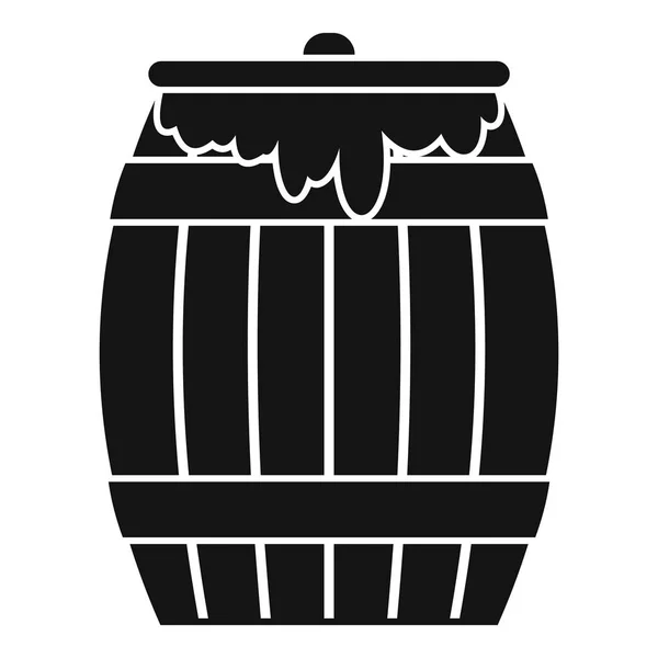 Icône de fût de miel, style simple — Image vectorielle
