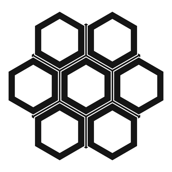 Lilla honeycomb-ikonen, enkel stil — Stock vektor