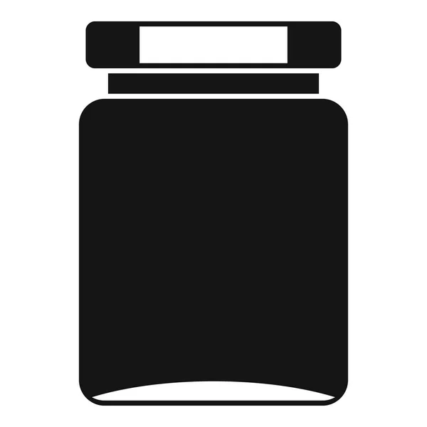 Jar icon, simple style — Stock Vector