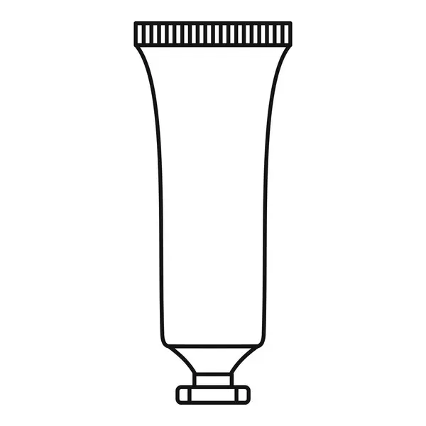 Icono de tubo cosmético, estilo de contorno — Archivo Imágenes Vectoriales