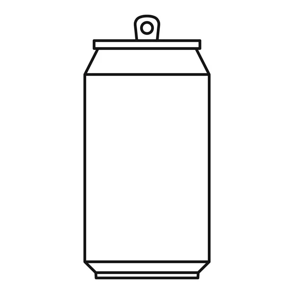 Icono de lata, estilo de esquema — Archivo Imágenes Vectoriales