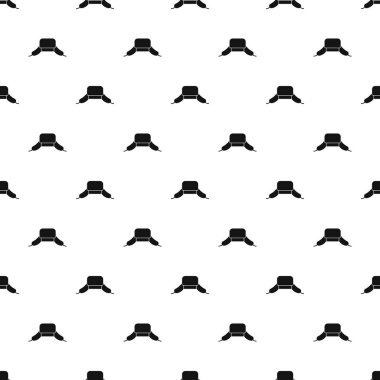 Kulak ile şapka modeli, basit tarzı flep