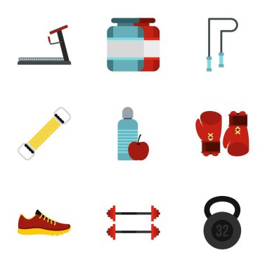 Spor simgeleri ayarla, stil düz