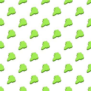 Güney Kore yeşil harita desen, karikatür tarzı