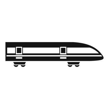 Modern yüksek hızlı tren simgesi, basit tarzı