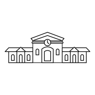 Tren Gar Binası simgesi, anahat stili