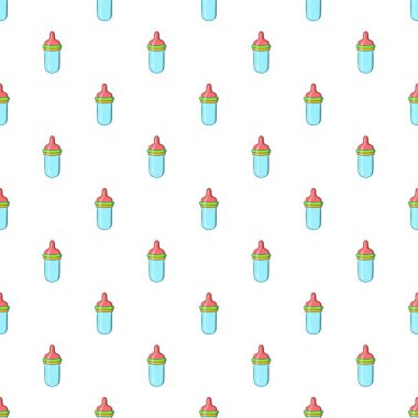 Meme ucu deseni, karikatür tarzı ile şişe