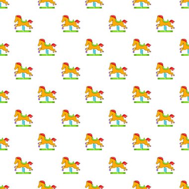 Desen, karikatür tarzı sallanan at