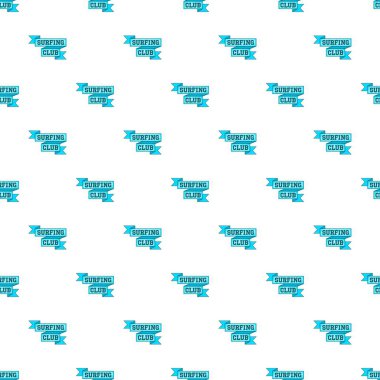 Sörf club mavi şerit deseni, karikatür tarzı