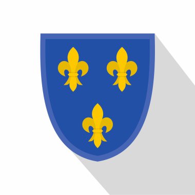 Hanedan Zambakları France simgesi, düz stil