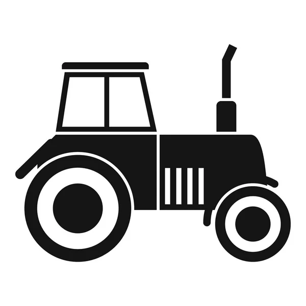 Tractor icon, simple style — Stock Vector
