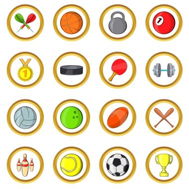 Spor vektör set, karikatür tarzı