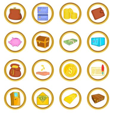 Finans vektör set, karikatür tarzı