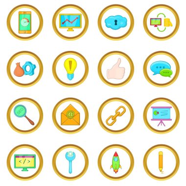 SEO vektör set, karikatür tarzı