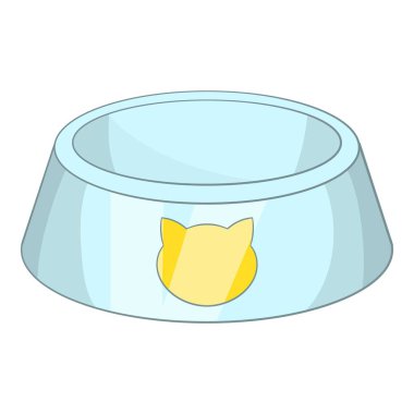 Hayvan simgesi, karikatür tarzı için kase