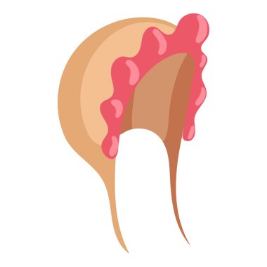 Bebek şapkası Icon, karikatür tarzı uyku