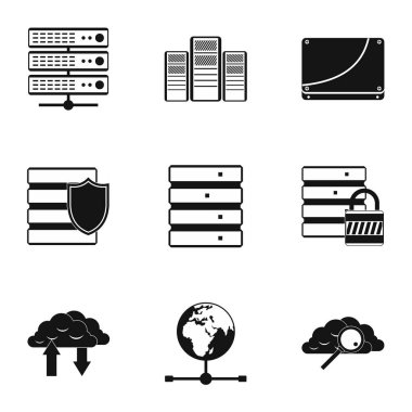 Bilgisayar Icons set, basit tarzı