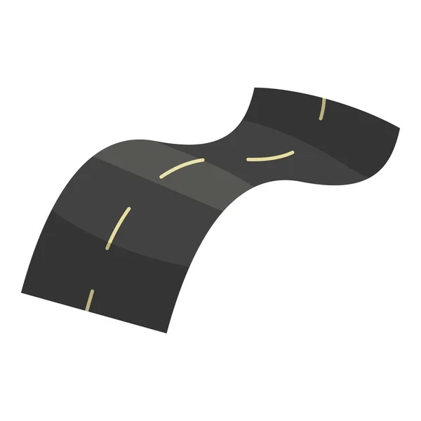 Road icon, cartoon style — Stock Vector