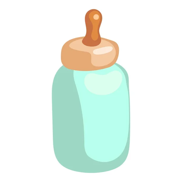 Babymilchflaschen-Ikone im Cartoon-Stil — Stockvektor