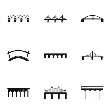 Nehir Icons set geçiş için tesis