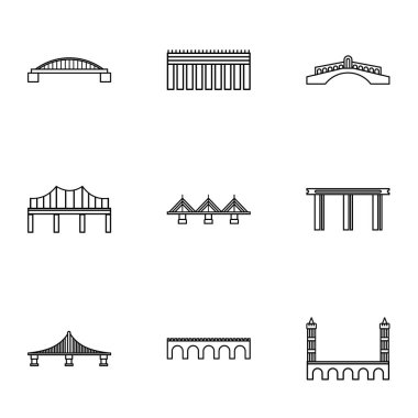 Köprü Icons set, anahat stili