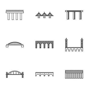 Köprüler Icons set, anahat stili türleri