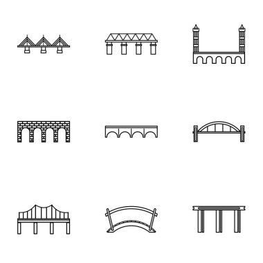 Nehir Icons set geçiş için tesis