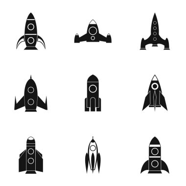 Cosmo Icons set, basit tarzı uçuş