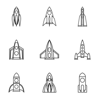 Roket Icons set, anahat stili türleri