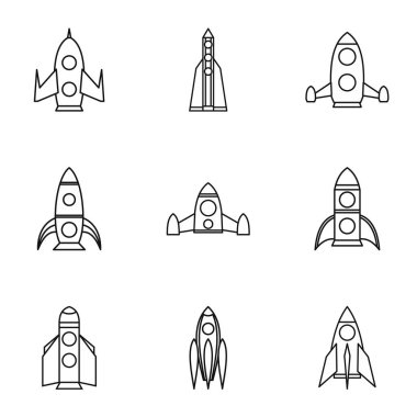 Cosmo Icons set, anahat stili uçuşta