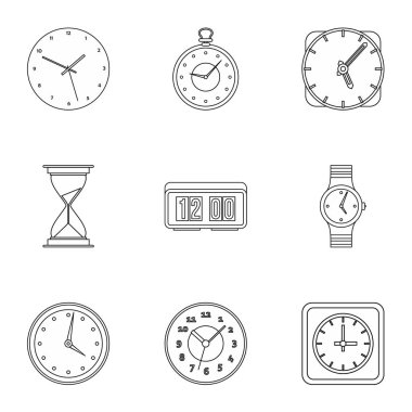 Watch Icons set, anahat stili