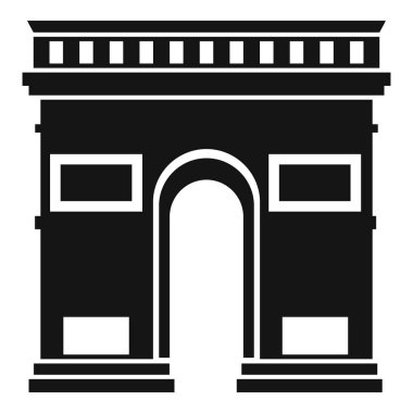 Triumphal arch icon, simple style clipart