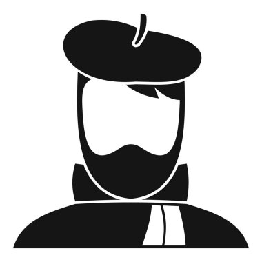 Sanatçı simge, basit tarzı