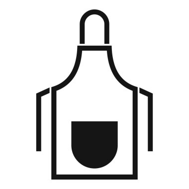 Mutfak önlüğü simgesi, basit biçim