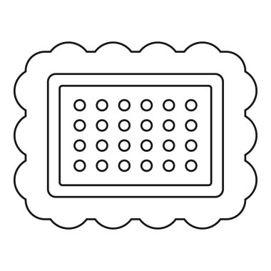 Tereyağı biscui simgesi, anahat stili