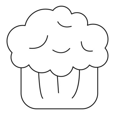 Pasta Kek simgesi, anahat stili