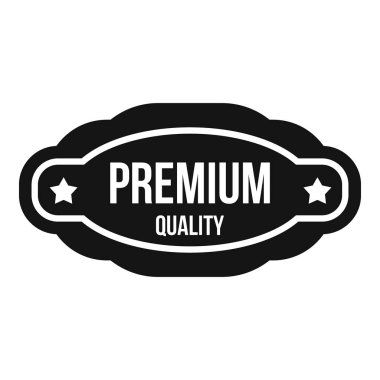 Premium Kalite etiketi simgesi, basit tarzı