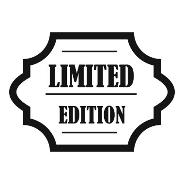 Sınırlı sayıda simgesi, basit tarzı