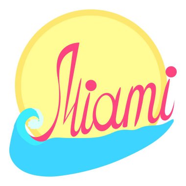 Miami logosu, karikatür tarzı