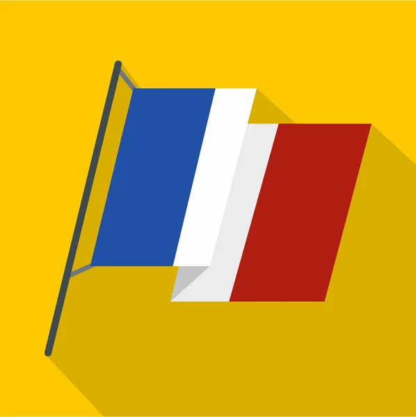 フランスの旗のアイコン、フラット スタイル — ストックベクタ