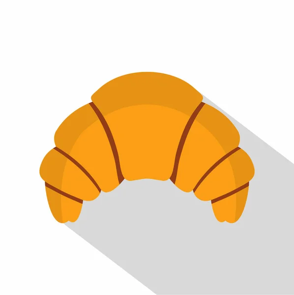 Croissant icon, flat style — Stock Vector