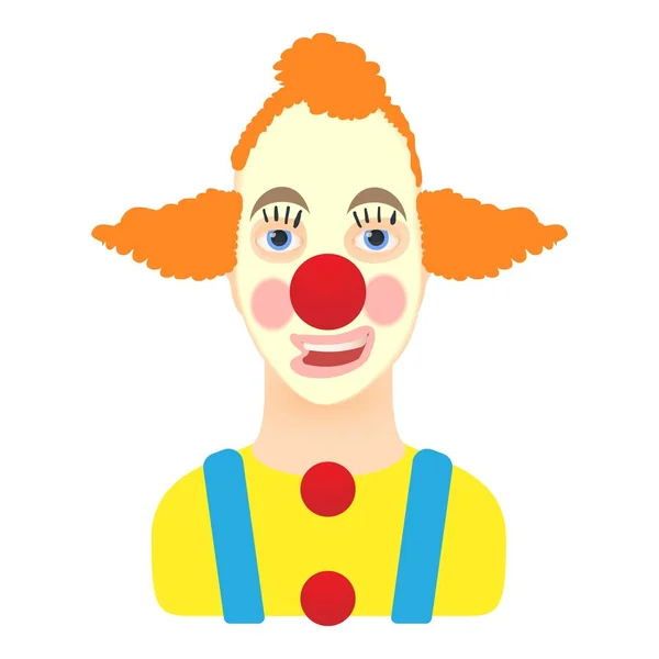 Піктограма клоуна, стиль мультфільму — стоковий вектор