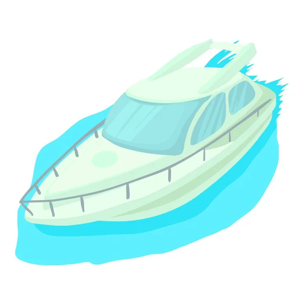 Icône de bateau de croisière, style dessin animé — Image vectorielle