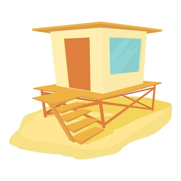 Icono de la cabaña, estilo de dibujos animados — Vector de stock