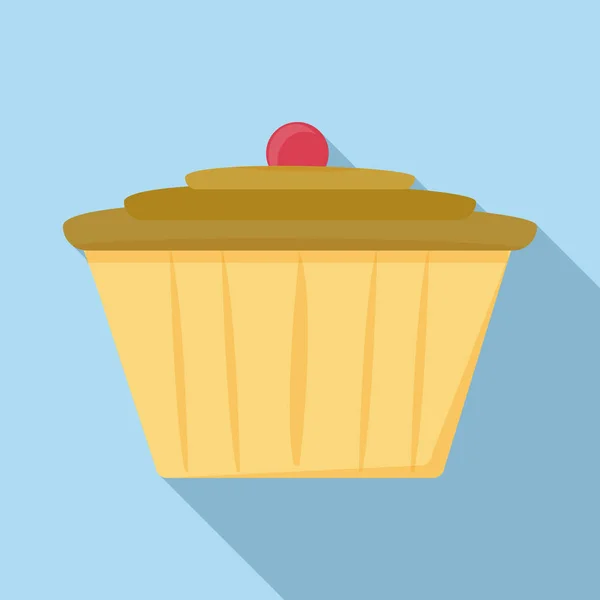 Torta ikon, lapos stílusú — Stock Vector