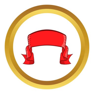 Kızıl Bayrak vektör simgesi, karikatür tarzı