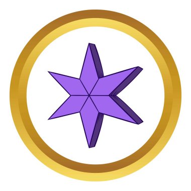 Vektör yıldız kutsal kişilerin resmi, karikatür tarzı