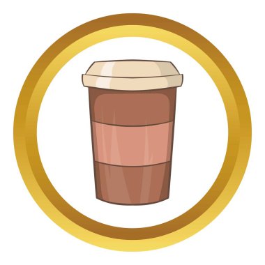 Kağıt bardak kahve vektör simgesi